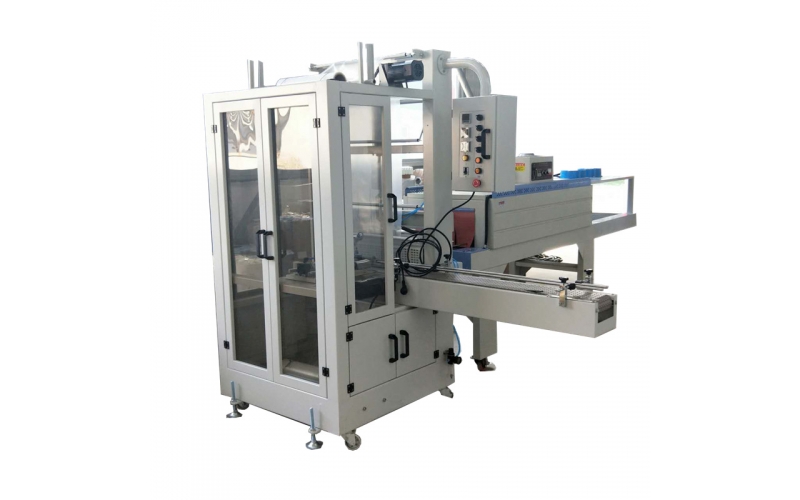 啤酒飲料套膜全自動袖口側(cè)傳式熱收縮包裝機(jī)